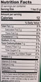The Nutrition Facts of MDH chana Masala Mix 