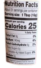 The Nutrition Facts of Maggi Tomato Ketchup 