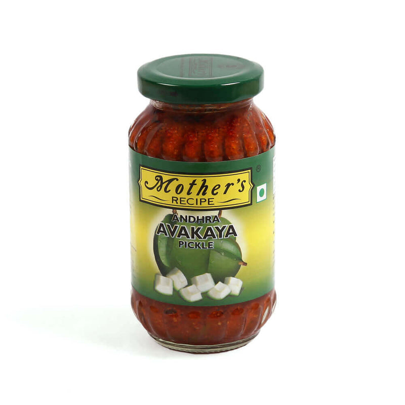 Mother's Recipe Avakaya Mango with Garlic Pickle MirchiMasalay