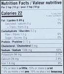 The Nutrition Facts of Naseem Sindhi Biryani Masala 