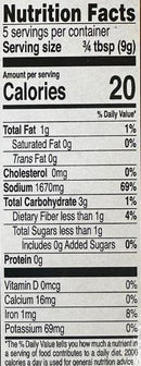 The Nutrition Facts of National Haleem Masala 