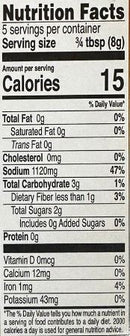 The Nutrition Facts of National Sindhi Biryani 
