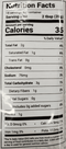 The Nutrition Facts of HandS Coconut Chutney Original 