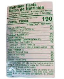 The Nutrition Facts of Pran Puffed Rice Moori 