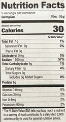 The Nutrition Facts of Shan Haleem Masala 