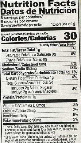 The Nutrition Facts of Shan Sindhi Biryani 