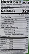 The Nutrition Facts of TOK Tapioca Sticks Chilly 