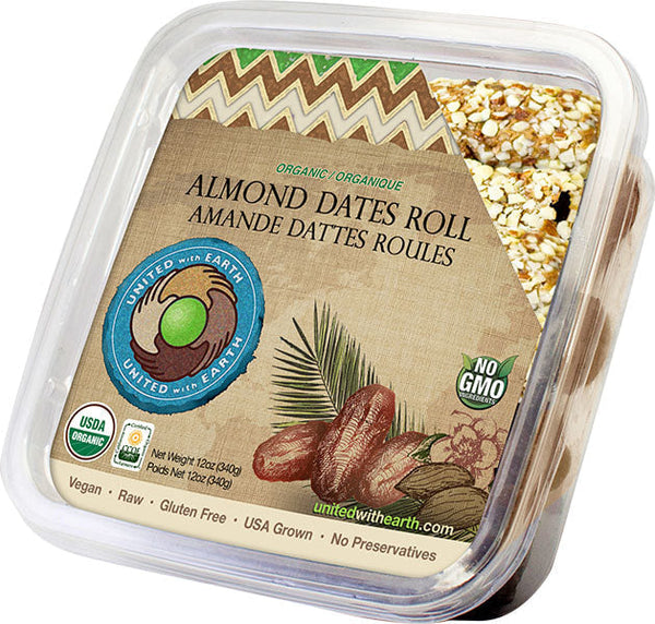 United With Earth Organic Almond Date Roll MirchiMasalay