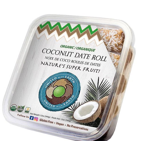 United With Earth Organic Coconut Date Roll MirchiMasalay