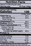 The Nutrition Facts of Vadilal Quick Treat Garlic Kichdi