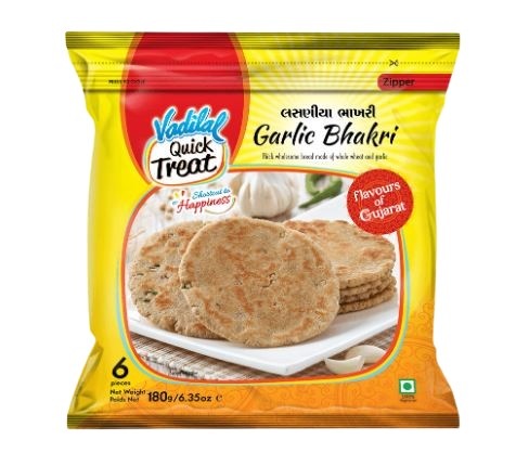 Vadilal quick Treat Garlic Bhakri (6pcs) | MirchiMasalay