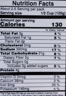 The Nutrition Facts of Vadilal quick Treat Masala Khichdi