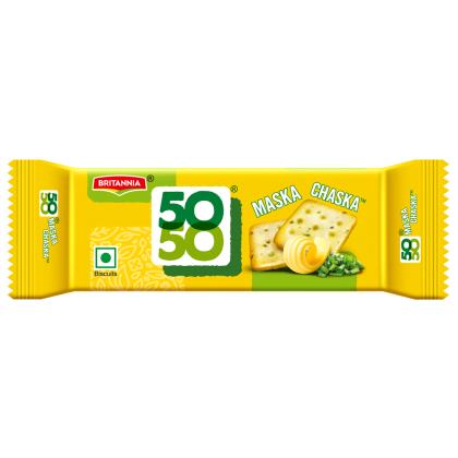 Britannia 50-50 Maska Chaska Biscuits MirchiMasalay