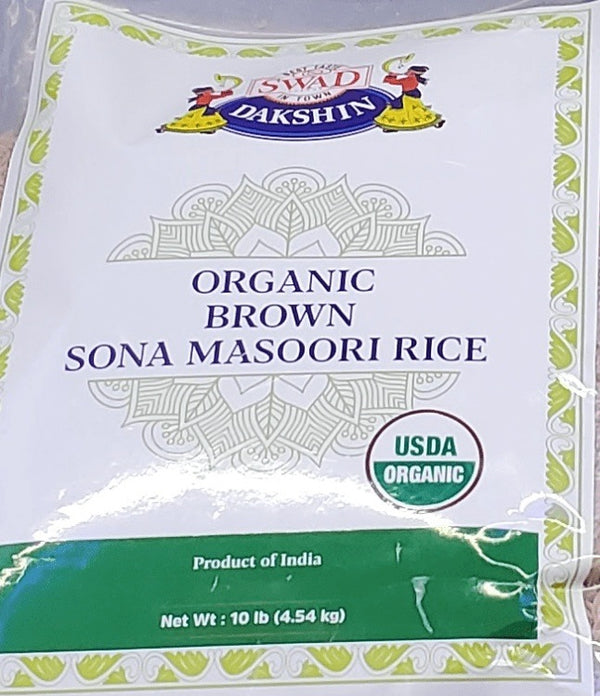 Swad Organic Brown Sona Masoori Rice MirchiMasalay