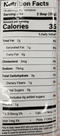 The Nutrition Facts of HandS Cocnut Chutney (Red chilli) 