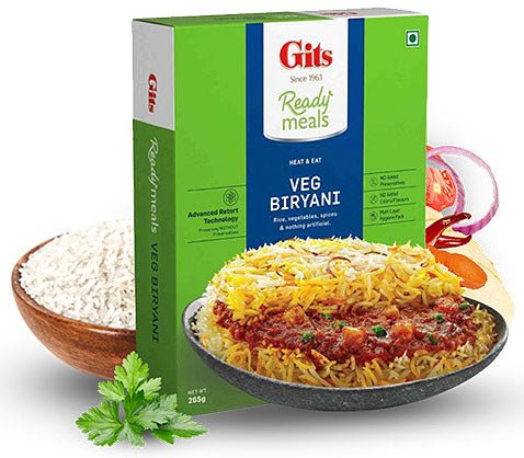 Gits Veg Biryani Ready Meal MirchiMasalay