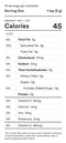 The Nutrition Facts of Organic Valley Ghee 
