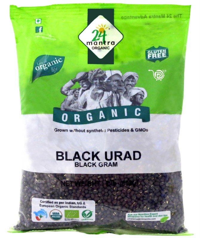 24 Mantra Organic Black Urad Dal MirchiMasalay