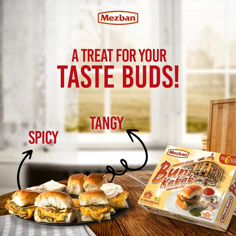 The Nutrition Facts of Mezban Bun Kabab (With Daal Shami & Chutnie) 