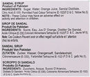The Nutrition Facts of Ahmed Sandal Syrup 