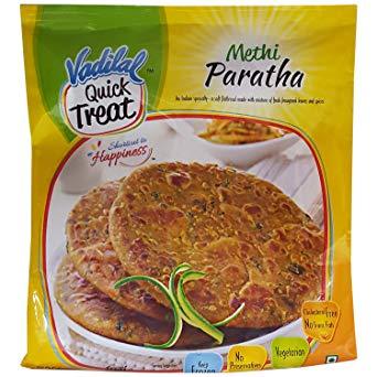Vadilal quick Treat Paratha Methi (4pcs) | MirchiMasalay