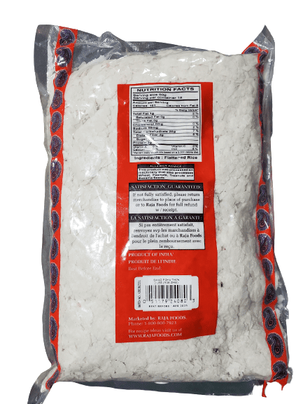 The Nutrition Facts of Swad Poha Thin 