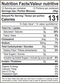 The Nutrition Facts of Mezban Frozen Puri  (12pcs) 