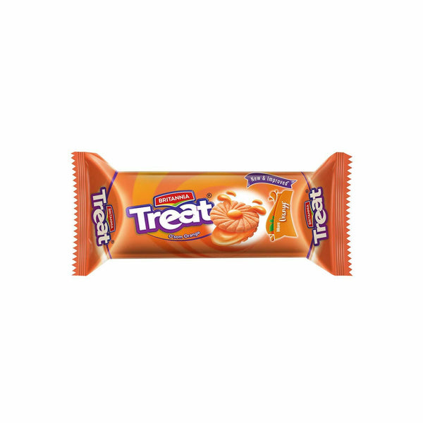 Britannia Treat Orange Cookies MirchiMasalay