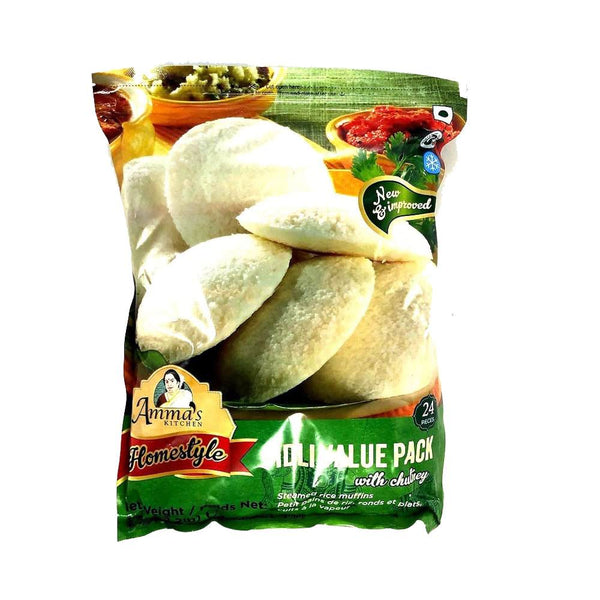 Amma's Kitchen Idli Value Pack with Chutney Frozen  (24pcs) MirchiMasalay