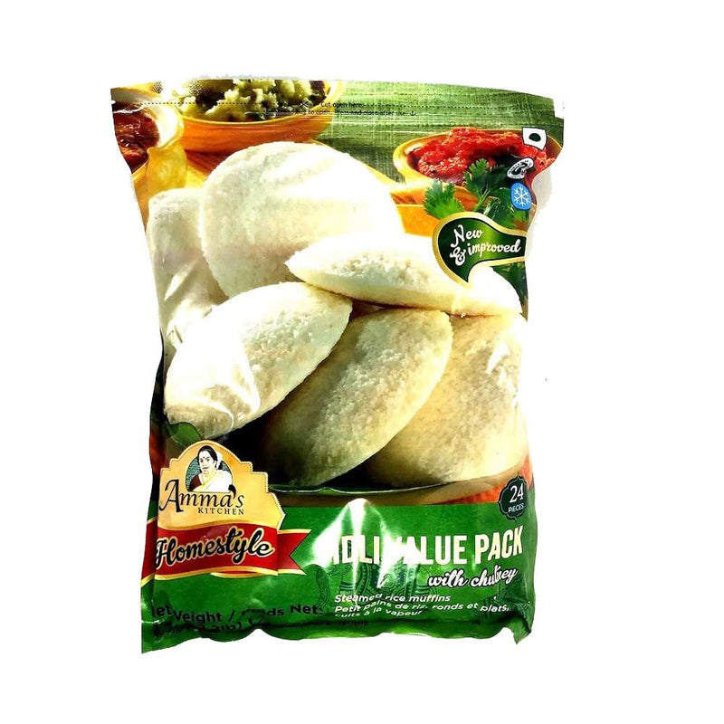 Amma's Kitchen Idli Value Pack with Chutney Frozen  (24pcs) MirchiMasalay