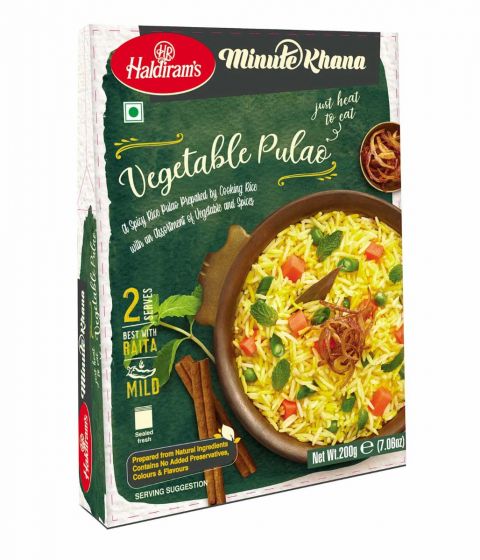 Haldiram's Vegetable Pulao Minute Khana MirchiMasalay